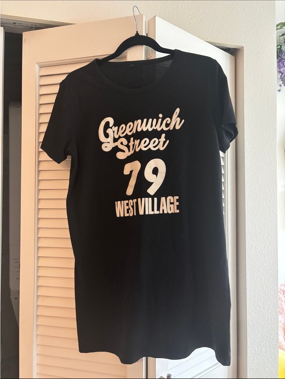 Greenwich Street 79 West Village Black Graphic Tee Dress
